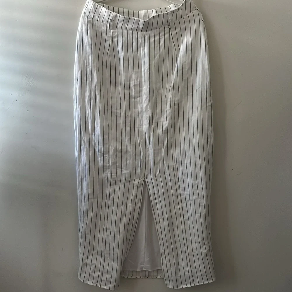 Dissh Linen Striped Maxi Skirt - Picture 6 of 6